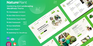 Natureplant - Gardening and Landscaping WordPress Theme
