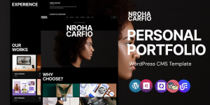 Nroha - personal portfolio WordPress Elementor Theme