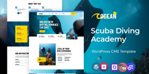 Ocean - Scuba Diving Academy And Adventure WordPress Elementor Theme