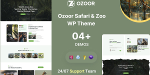 Ozoor – Zoo Safari & Environment Animal WordPress Theme