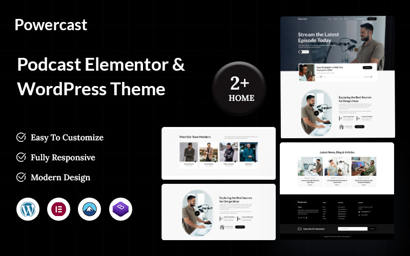 Powercast – Podcast Elementor WordPress Theme Powercast – Podcast Elementor WordPress Theme