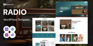 Radio FM - Modern Radio And Show Schedule WordPress Elementor Theme