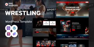 Ring Warriors - Wrestling Academy, Martial Arts And Coaching WordPress Elementor Theme