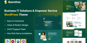 Santha – Business IT Solutions & Empower Service WordPress Theme