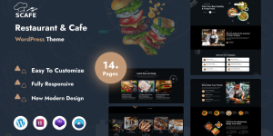 Scafe - Restaurant Or Cafe WordPress Theme