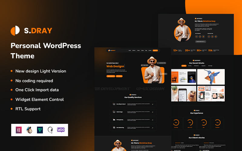 Sdary - Personal WordPress Theme Sdary - Personal WordPress Theme