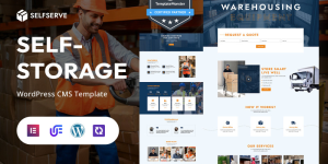 SelfServe - Self-Storage Facility, Packing Services And Warehouse WordPress Elementor Theme