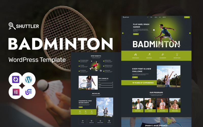 Shuttler - Badminton Club, Badminton Academy And Training WordPress Elementor Theme Shuttler - Badminton Club, Badminton Academy And Training WordPress Elementor Theme