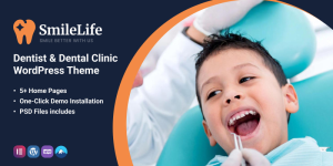 SmileLife - Dentist & Dental Clinic WordPress Theme