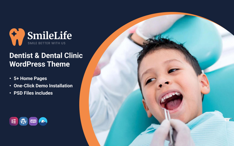 SmileLife - Dentist & Dental Clinic WordPress Theme SmileLife - Dentist & Dental Clinic WordPress Theme