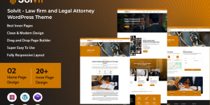 Solvit - Law firm and Legal Attorney WordPress Theme