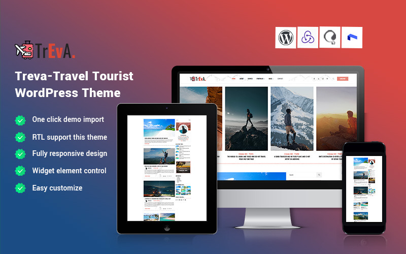 Treva - Travel Tourist WordPress Theme Treva - Travel Tourist WordPress Theme