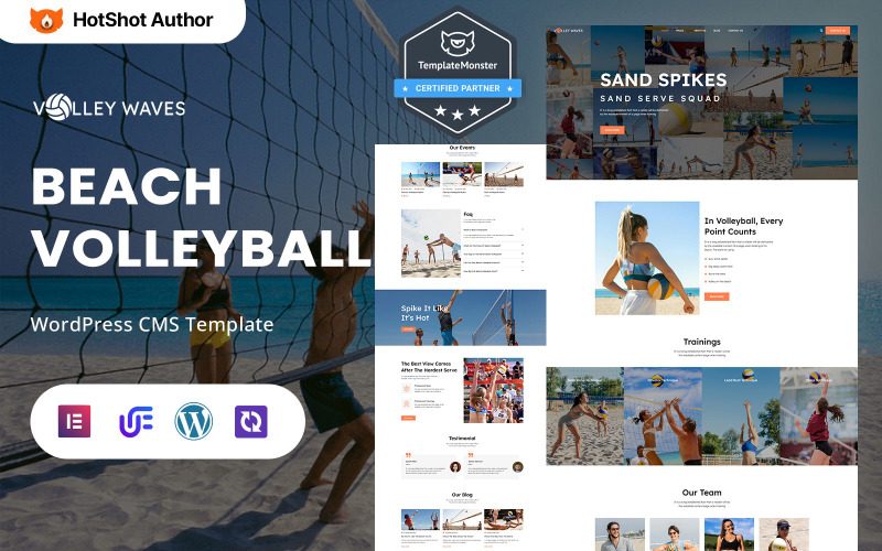 Volley Waves - Beach Volleyball Club, Academy And Coaching WordPress Elementor Theme Volley Waves - Beach Volleyball Club, Academy And Coaching WordPress Elementor Theme