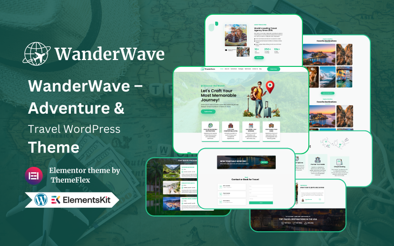 WanderWave – Adventure & Travel WordPress Theme WanderWave – Adventure & Travel WordPress Theme