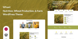 Whaet - Nutrition, Wheat Production, & Facts WordPress Theme