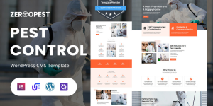 ZerooPest - Residential And Commercial Pest Control WordPress Elementor Theme
