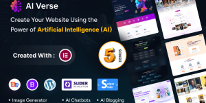 AIVerse - AI Content generator, Image Generator WordPress Theme