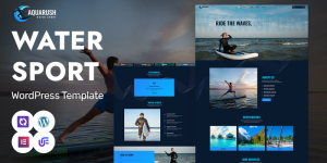 Aqua Rush - Water Sports And Adventure WordPress Elementor Theme