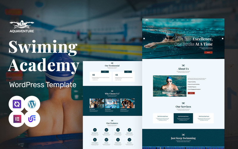 Aqua Venture - Swimming Academy And Training WordPress Elementor Theme Aqua Venture - Swimming Academy And Training WordPress Elementor Theme