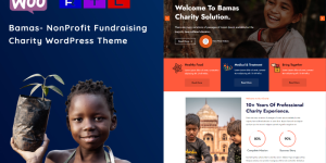 Bamas - NonProfit Fundraising Charity WordPress Theme