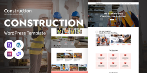 Construction - Engineering, Builder And Architecture WordPress Elementor Theme