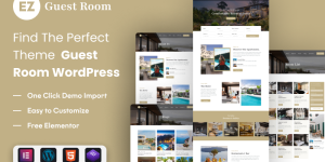 EZ Guest Room: Hotel Website Template WordPress Theme