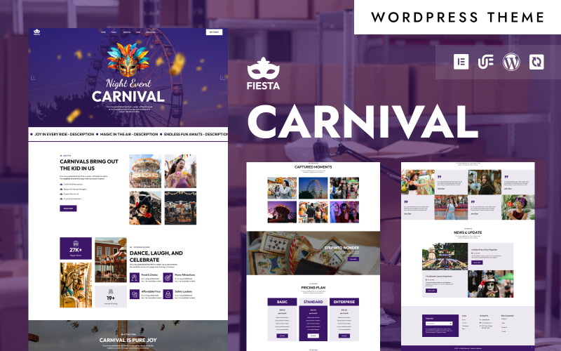 Fiesta - Carnival Shows & Celebration WordPress Elementor Theme Fiesta - Carnival Shows & Celebration WordPress Elementor Theme
