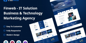 Finweb – IT Solution & Technology Marketing Agency WordPress Theme
