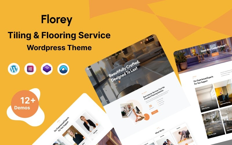 Florey - Tiling & Flooring Services WordPress Theme Florey - Tiling & Flooring Services WordPress Theme