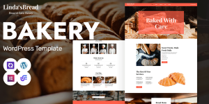 Linda's Bread - Bakery And Organic Bread WordPress Elementor Them