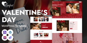 Luvfest - Romantic Valentine’s Day Celebration And Dating WordPress Elementor Theme