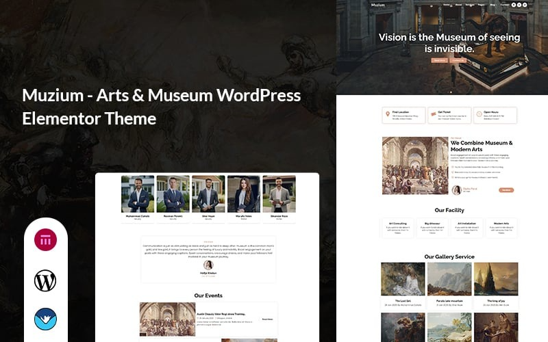 Muzium - Arts & Museum WordPress Elementor Theme Muzium - Arts & Museum WordPress Elementor Theme