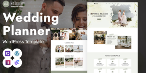 My Best Day - Wedding Planner And Event Management Word Press Elementor Theme