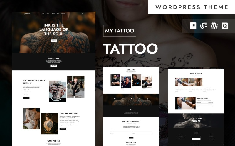 My Tattoo - Tattoo Studio And Body Art WordPress Elementor Theme My Tattoo - Tattoo Studio And Body Art WordPress Elementor Theme