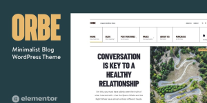 Orbe - Fresh Old-School Minimalist WordPress Blog Theme