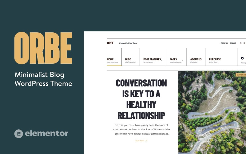 Orbe - Fresh Old-School Minimalist WordPress Blog Theme Orbe - Fresh Old-School Minimalist WordPress Blog Theme