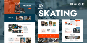 RollerX - Roller Skating & Extreme Sports WordPress Elementor Theme