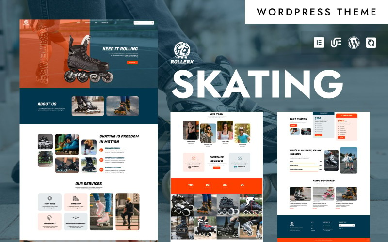 RollerX - Roller Skating & Extreme Sports WordPress Elementor Theme RollerX - Roller Skating & Extreme Sports WordPress Elementor Theme