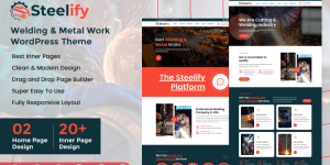 Steelify - Welding & Metal Work WordPress Theme
