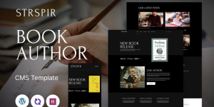 Strspir - Book Author Multipurpose Responsive WordPress Theme