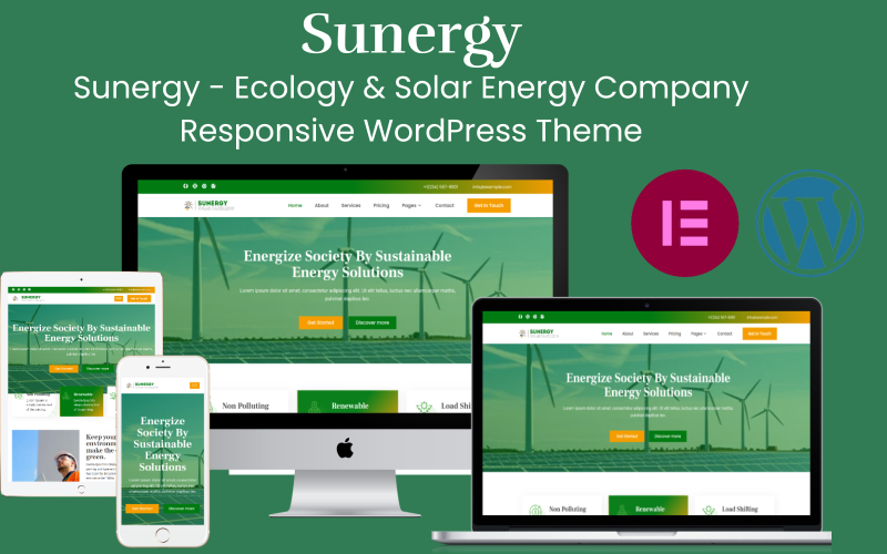 Sunergy - Ecology & Solar Energy Company Responsive WordPress Theme Sunergy - Ecology & Solar Energy Company Responsive WordPress Theme