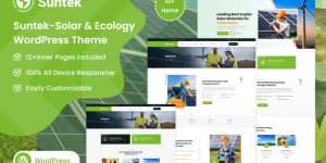 Suntek - Solar Renewable Energy Responsive WordPress Theme