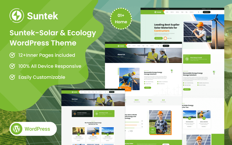 Suntek - Solar Renewable Energy Responsive WordPress Theme Suntek - Solar Renewable Energy Responsive WordPress Theme