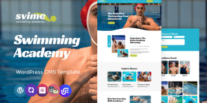 Svime - Swimming Academy And Training Multipurpose WordPress Elementor Theme