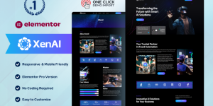 XenAI – AI Marketing Agency WordPress Elementor Template Kits