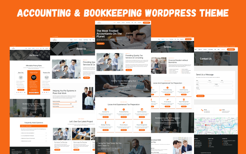 Accounting & Bookkeeping WordPress Theme Accounting & Bookkeeping WordPress Theme