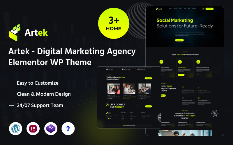 Artek – Digital Marketing Agency Elementor WordPress Theme Artek – Digital Marketing Agency Elementor WordPress Theme