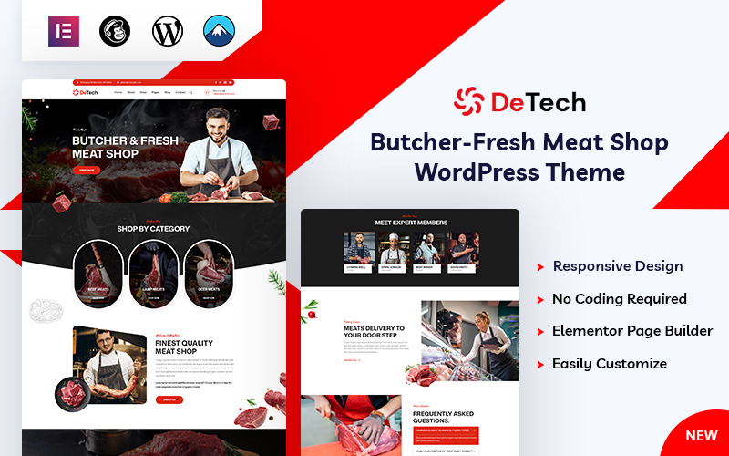 Detech - Butcher & Fresh Meat WordPress Theme Detech - Butcher & Fresh Meat WordPress Theme
