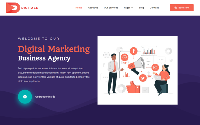 Digitale - Digital Marketing Agency Office Business Elementor WordPress Theme (2) Digitale - Digital Marketing Agency Office Business Elementor WordPress Theme