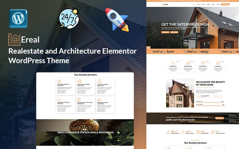Ereal - Realestate and Architecture Elementor WordPress Theme Ereal - Realestate and Architecture Elementor WordPress Theme